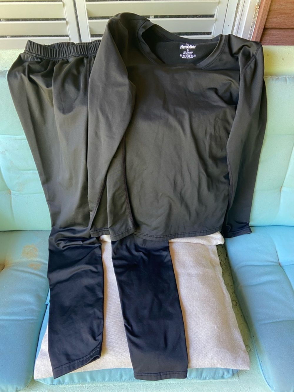 Herobiker Black Thermal Layering Set - Top and Leggings